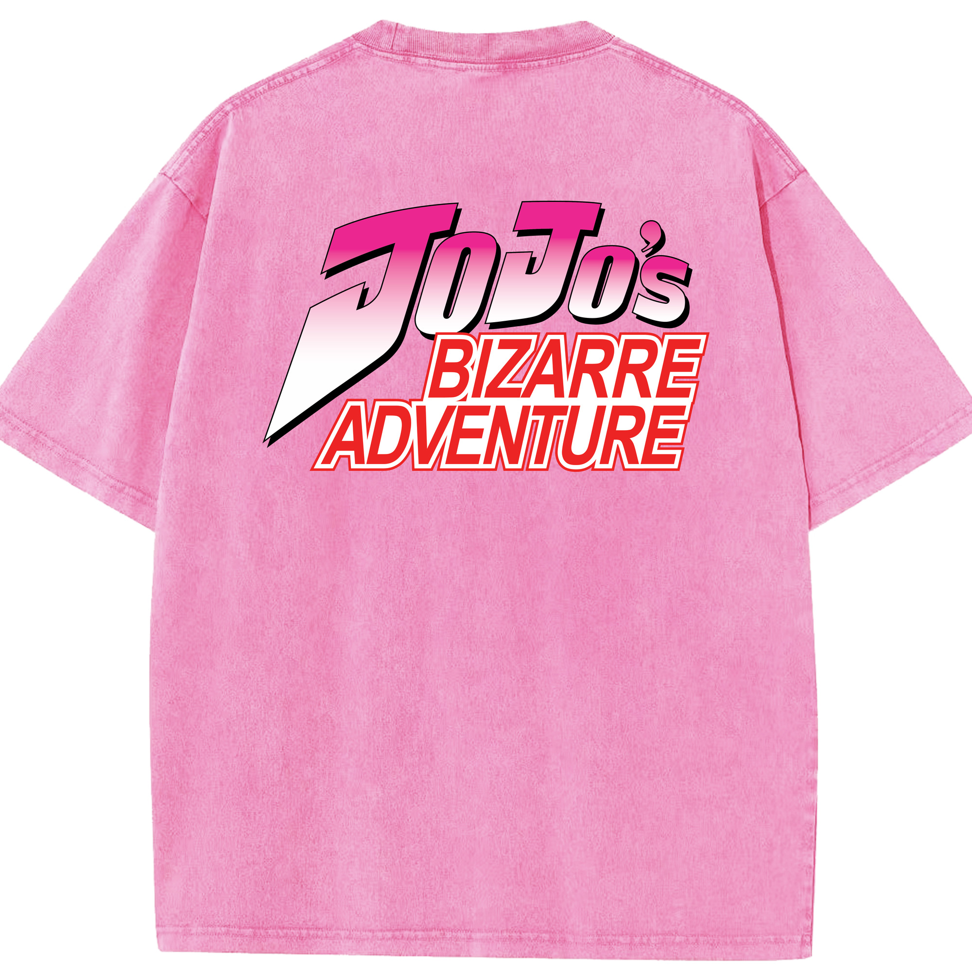 （画像用） ジョジョの奇妙な冒険 JoJo's Bizarre Adventure 綿100% ヴィンテージ風 半袖Tシャツ（背面プリント）